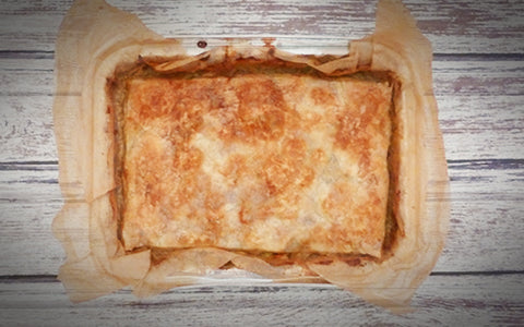 Chicken Pot Pie with Puff Pastry Topping (FROZEN)